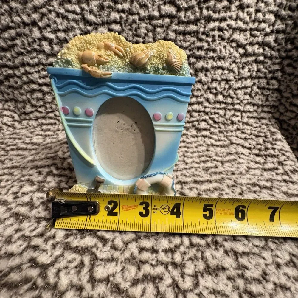 Beach Themed Picture Frame Sand Sea Shells
